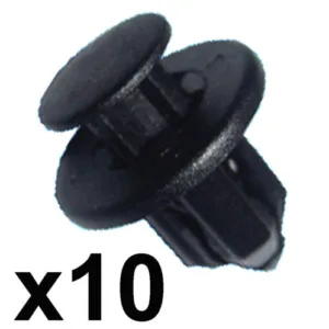 10x Bumper & Sill Trim Clips- 12mm Hole- Fits some Honda, Nissan, Mazda