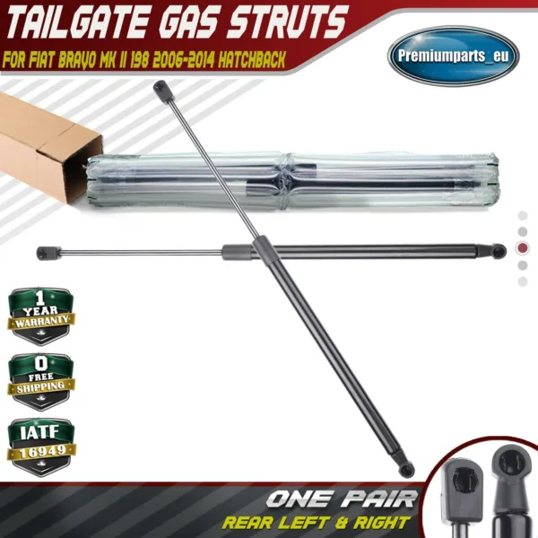 2x New Rear Tailgate Boot Gas Struts for Fiat Bravo MK II 198 2006-2014 51812267