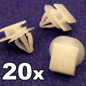 20x Volvo Sideskirt, Sill Cover & Body Moulding Plastic Trim Fastener Clips