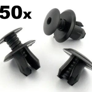 50x VW Volkswagen T4 T5 Transporter Eurovan Black Trim Panel Lining Clips