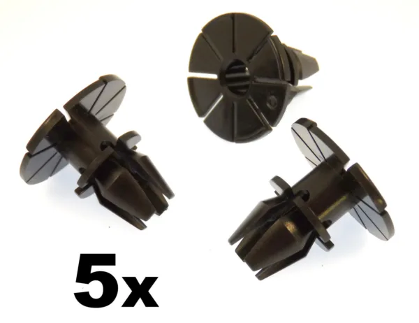 5x BMW 5 Series- Plastic Spacer Clip for Side Skirt, Sill Moulding, Rocker Cover