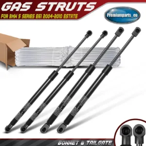 4x Gas Struts Bonnet Hood & Tailgate for BMW 5 Series E61 2004-2010 Estate New