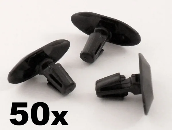 50x Peugeot Plastic Weatherstrip Clips- For rubber door seals, door gasket clips