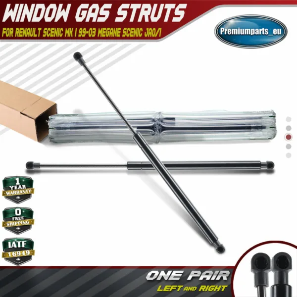 Set of 2 Rear Window Gas Struts for Renault Scenic MK I 1999-2003 MPV 7700430022