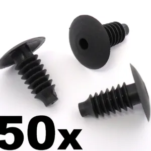 50x VW Plastic Trim Clips- Bung Interior Door Boot Lining Roof Carpet Panels