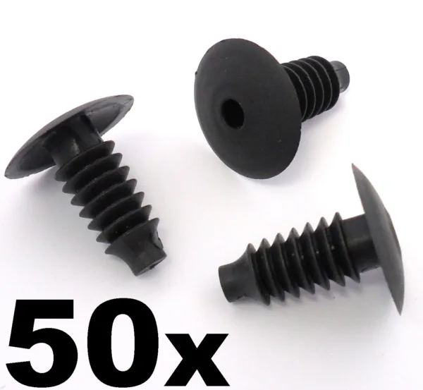 50x Vauxhall Plastic Trim Clips- Bung Plug Door Boot Lining Roof Carpet Panels