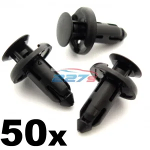 50x 8mm Plastic Trim Clips for Sill Covers, Side Skirts & Sill Trims for Honda