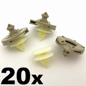 20x Plastic Door Card Clips for VW Golf Mk3 & Vento- Trim Clips for Door Panel