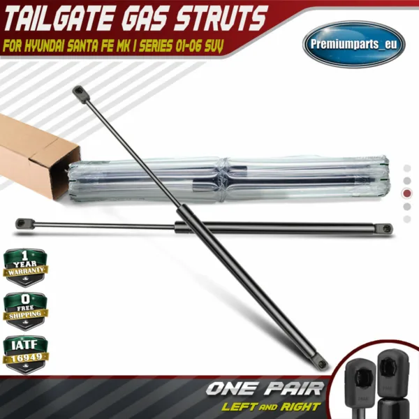 2x Tailgate Rear Boot Trunk Gas Struts for Hyundai Santa Fe MK1 SUV 2001-2006