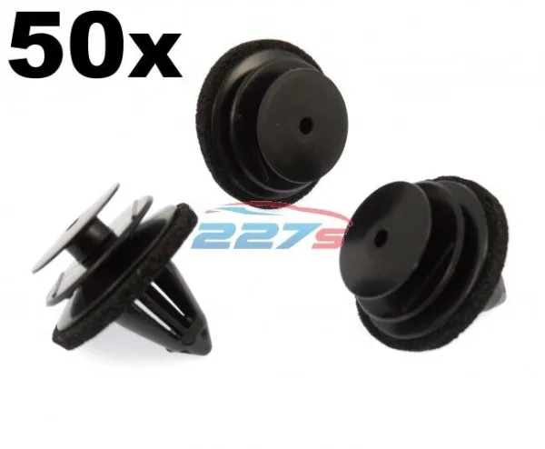 50x Plastic Trim Clips for Door Cards, Fascia & Trim Covers- Fit Various Nissan