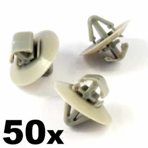 50x Plastic Clips for Vauxhall Vivaro Side Moulding / Lower Protection Door Trim
