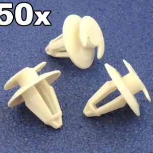 50x Mercedes Benz Plastic Trim Clips- For door cards, trims, covers and fascias