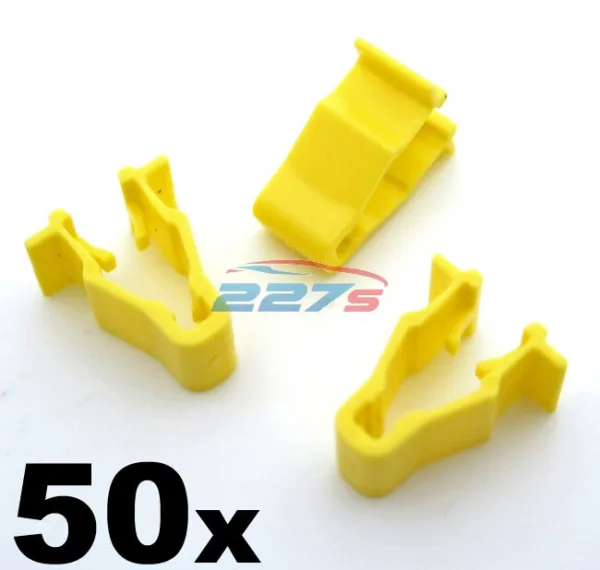 50x Honda Civic, CRV & HRV Yellow Wheel Arch Trim Clips- Snap Fit 90601-SMG-003