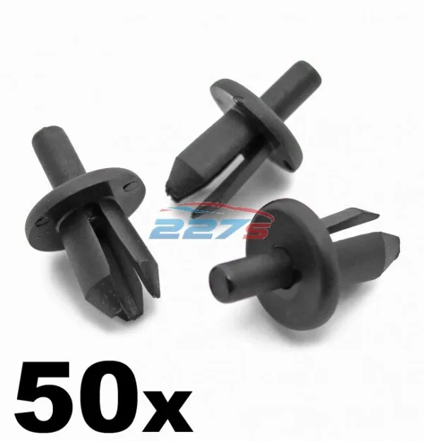 50x Volvo Plastic Trim Clips- For Bumpers, Sills, Shields Covers, Linings & Trim