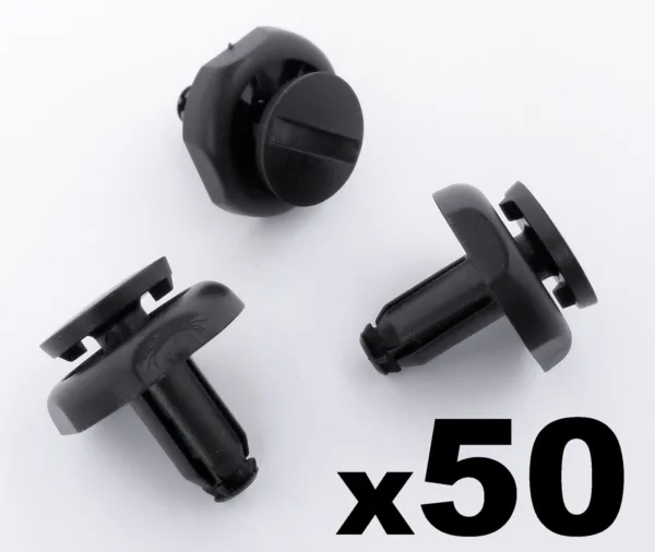 50x 7mm Radiator Cover Clips for Toyota Avensis- Engine Cover Trim Clips