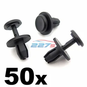 50x Citroen 8mm Plastic Rivets- Wheel Arch Inner Liner Clips, Splashguard Clips