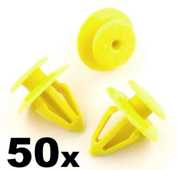 50x VW Interior Door Card & Panel Retainer Plastic Trim Clips