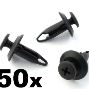 50x Ford Plastic Trim Clips Scrivets- wheel arch linings, air deflector, shields