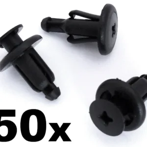50x 7mm Suzuki Plastic Trim Clips for Bumpers Shields Dashboards Trims & Linings
