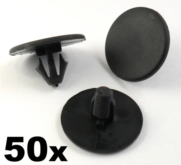 50x Peugeot Bonnet Insulation Retainer Clips- Plastic Trim Clips Bonnet Lining