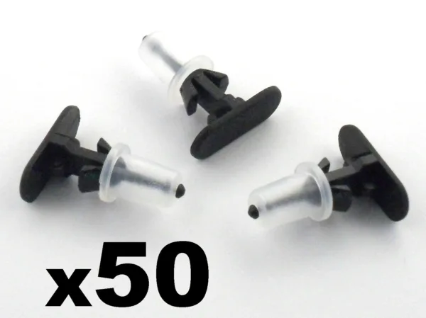 50x Vauxhall Door Seal Clips- Fasteners for Rubber Weatherstrip 90579619