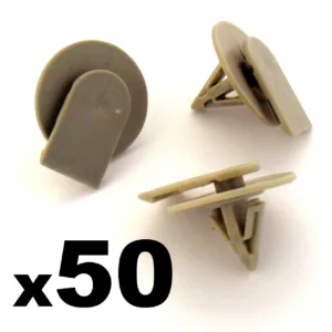 50x BMW Mini Protective Plastic Side Skirt / Sill Cover Trim Fastener Clips
