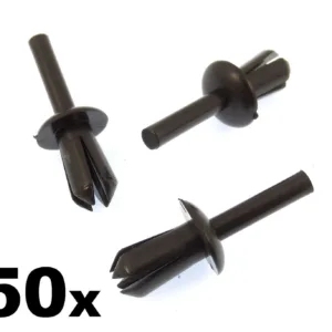 50x BMW 5mm Plastic Trim Clips / Rivets, Wheel Arch Liner / Lining & Mouldings