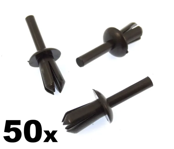 50x BMW 5mm Plastic Trim Clips / Rivets, Wheel Arch Liner / Lining & Mouldings