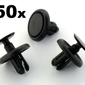 50x Plastic Trim Clips Toyota Wheel Arch Inner Wing Lining, Engine Shields Cover