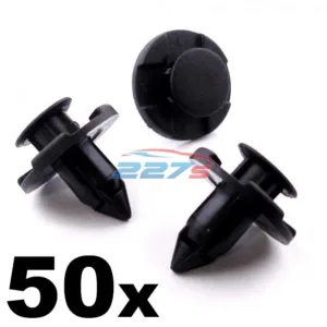 50x Wheel Arch Lining / Splashguard Clips for Nissan- 8mm Plastic Trim Clips