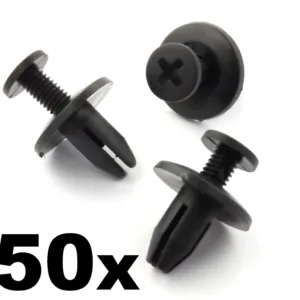 50x Honda 6mm Screw Fit Rivet- Interior Trim Clips for Cowls, Panels & Covers