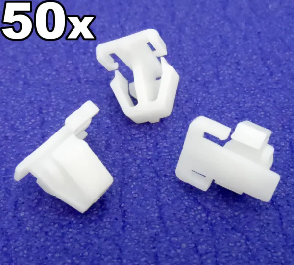 50x Honda Plastic Trim Clips- For exterior door mouldings side trims & bumpstrip