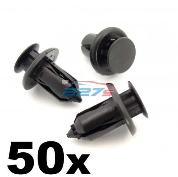 50x Plastic Bumper Clips for Mazda Cars- Front, Rear Bumper Trim & Grille Rivet