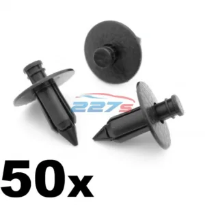 50x 7mm Push Fit Plastic Trim Panel Clips- Same as Nissan 80999-05N07