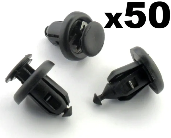50x Honda Bumper, Engine Undertray & Wheel Arch Lining, Splashguard Trim Clips