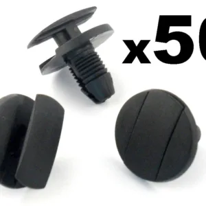 50x Peugeot Wheel Arch Lining, Undertray & Splashguard Plastic Trim Clip / Rivet