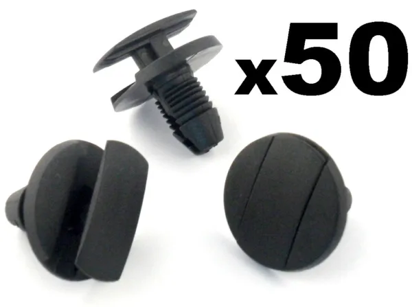 50x Peugeot Wheel Arch Lining, Undertray & Splashguard Plastic Trim Clip / Rivet