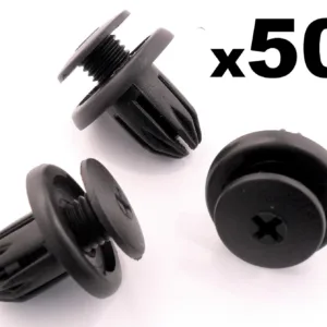 50x Honda Bumper, Grille, Sideskirt, Undertray etc Plastic Trim Panel Clips