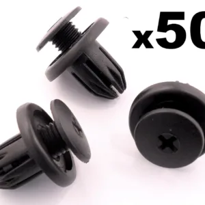 50x Mini Wheel Arch Lining, Splashguard, Bumpers & Sideskirt Plastic Trim Clips