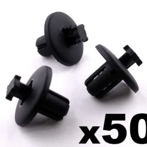 50x 8mm Plastic Trim Clips Peugeot 307 607 & 807 Wheel Arch Lining Splash Guards