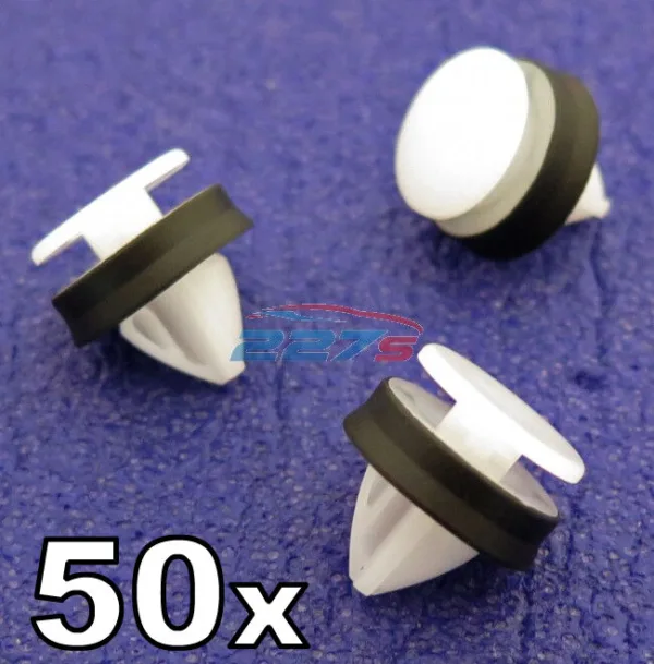 50x Front Door Plastic Trim Clips for Ford Transit Door Mouldings (2014 on)