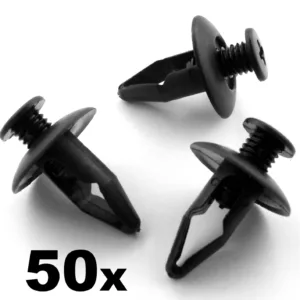 50x Mazda Fender Wheel Arch Lining Splashguard Scrivets Plastic Rivet Trim Clips