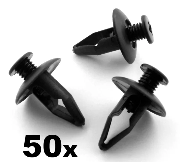 50x Mazda Fender Wheel Arch Lining Splashguard Scrivets Plastic Rivet Trim Clips
