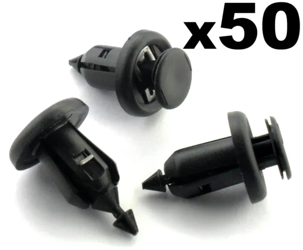 50x Honda Bumper, Wheel Arch Lining, Splashguard & Engine Undertray Trim Clips