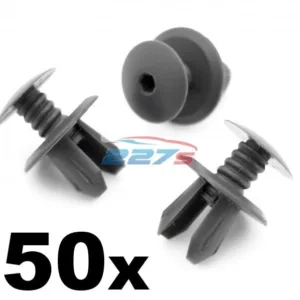 50x VW Volkswagen T4 T5 Transporter Van Lining Panel Clips Anthracite /Dark Grey