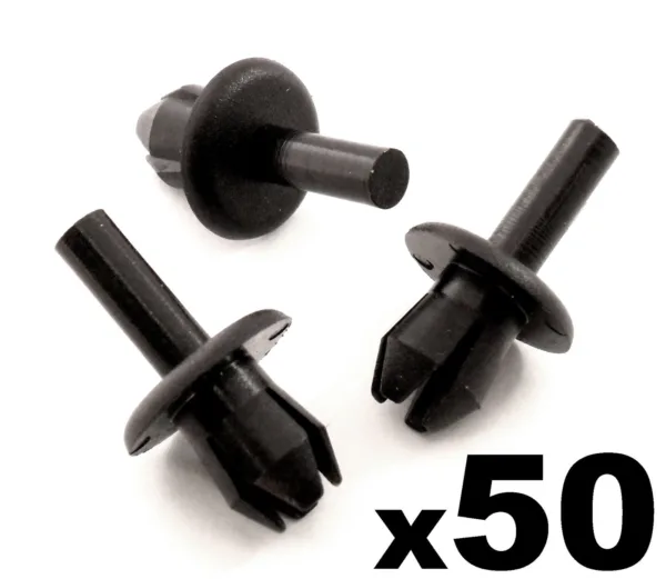 50x SEAT Bumper, Splash Guard, Sill & Wheel Arch Lining Plastic Rivet Trim Clips