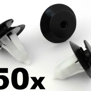 50x Ford Door Card Clips, Plastic Trim Clips for Puma, Ka, Fiesta MK4, 1020732