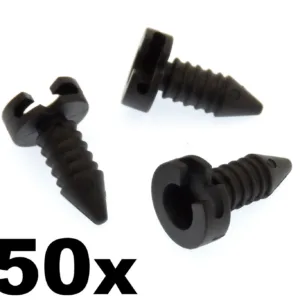 50x Land Rover Defender Plastic Trim Clip /Stud Fastener for Interior Door Card