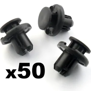 50x 10mm Push Fit Honda Bumper Grille & Engine Under Tray Trim Panel Clips