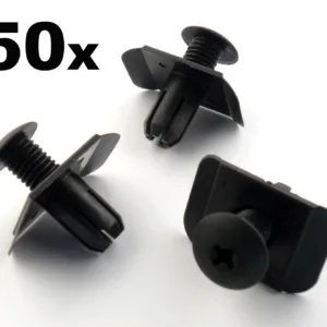 50x Mazda Front & Rear Plastic Bumper Retainer & Fastener Trim Clips